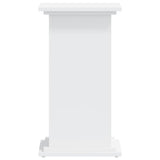 Plant Stand White 33x33x60 cm Engineered Wood - 45-Degree Angle