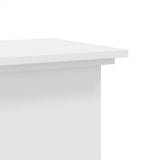 Plant Stand White 33x33x60 cm Engineered Wood - Rear View