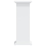 Plant Stand White 33x33x80 cm Engineered Wood - 45-Degree Angle