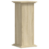 Plant Stand Sonoma Oak 33x33x80 cm Engineered Wood - Front View