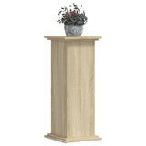 Plant Stand Sonoma Oak 33x33x80 cm Engineered Wood - Close-Up Angle
