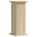 Plant Stand Sonoma Oak 33x33x80 cm Engineered Wood - Top-Down View