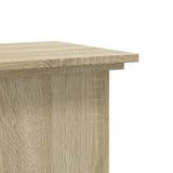 Plant Stand Sonoma Oak 33x33x80 cm Engineered Wood - Rear View