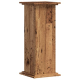 Plant Stand Old Wood 33x33x80 cm Engineered Wood - Front View