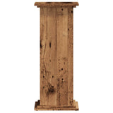 Plant Stand Old Wood 33x33x80 cm Engineered Wood - 45-Degree Angle