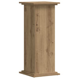 Plant Stand Artisan Oak 33x33x80 cm Engineered Wood - Front View