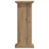 Plant Stand Artisan Oak 33x33x80 cm Engineered Wood - Side View