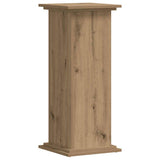 Plant Stand Artisan Oak 33x33x80 cm Engineered Wood - Top-Down View
