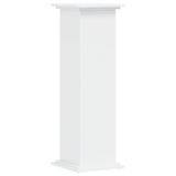 Plant Stand White 33x33x100 cm Engineered Wood - Front View