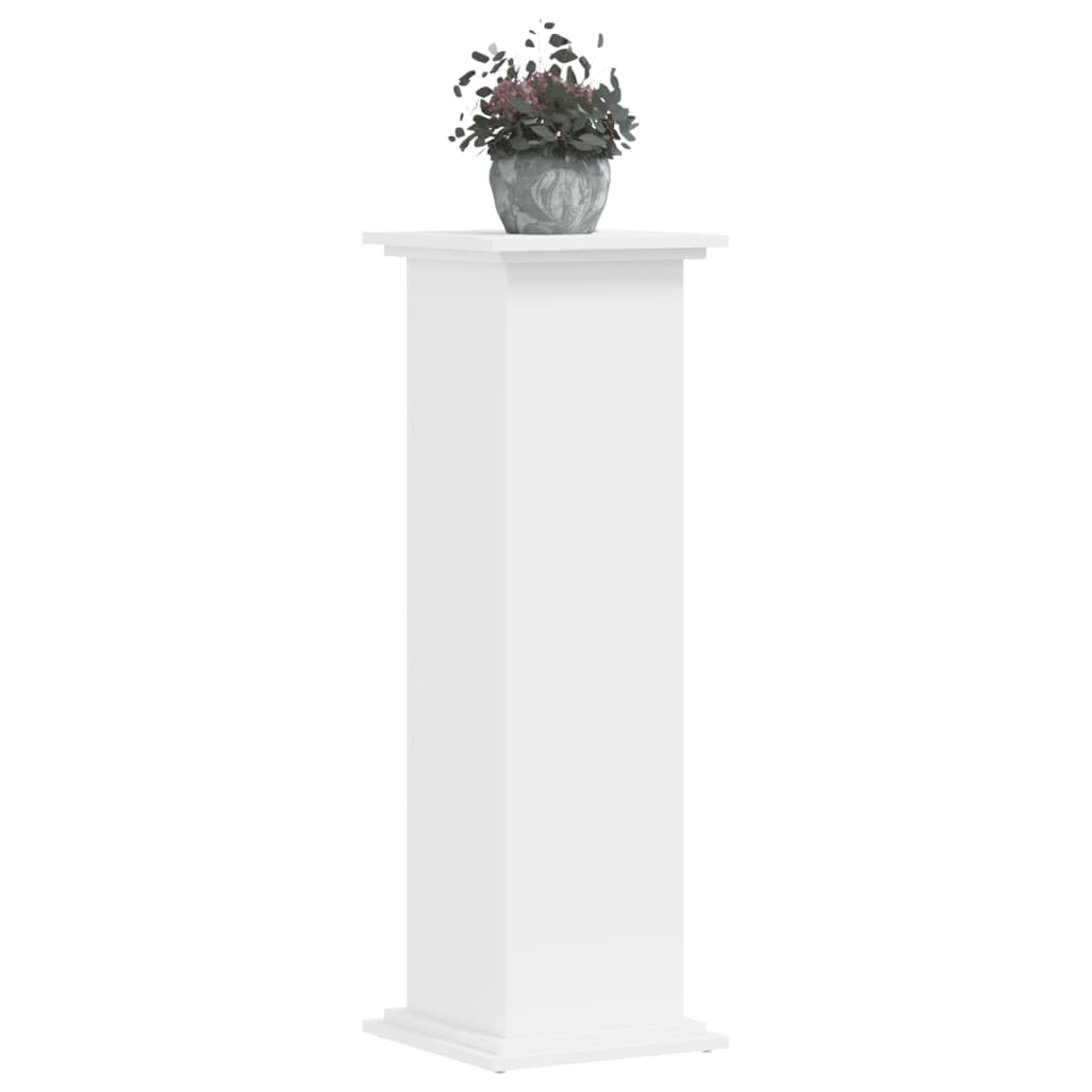 Plant Stand White 33x33x100 cm Engineered Wood