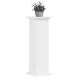 Plant Stand White 33x33x100 cm Engineered Wood - Side View