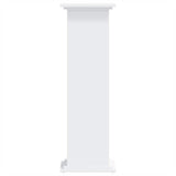 Plant Stand White 33x33x100 cm Engineered Wood