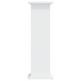 Plant Stand White 33x33x100 cm Engineered Wood - 45-Degree Angle