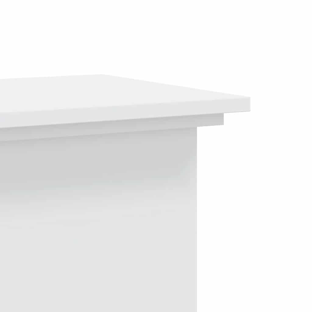 Plant Stand White 33x33x100 cm Engineered Wood