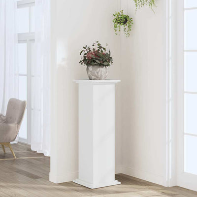 Plant Stand White 33x33x100 cm Engineered Wood
