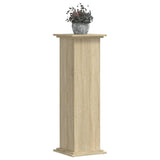 Plant Stand Sonoma Oak 33x33x100 cm Engineered Wood - Close-Up Angle