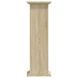 Plant Stand Sonoma Oak 33x33x100 cm Engineered Wood - 45-Degree Angle