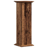 Plant Stand Old Wood 33x33x100 cm Engineered Wood - Front View