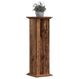 Plant Stand Old Wood 33x33x100 cm Engineered Wood