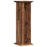 Plant Stand Old Wood 33x33x100 cm Engineered Wood - Top-Down View