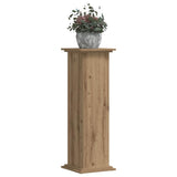 Plant Stand Artisan Oak 33x33x100 cm Engineered Wood - Close-Up Angle