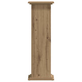 Plant Stand Artisan Oak 33x33x100 cm Engineered Wood - Side View