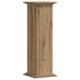 Plant Stand Artisan Oak 33x33x100 cm Engineered Wood - Top-Down View