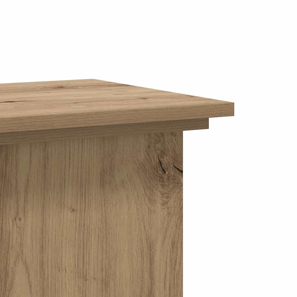 Plant Stand Artisan Oak 33x33x100 cm Engineered Wood
