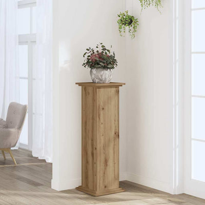 Plant Stand Artisan Oak 33x33x100 cm Engineered Wood