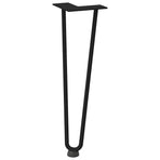 Hairpin Legs for Coffee Table 4 pcs Black 42 cm Solid Steel