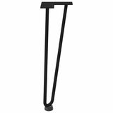 Hairpin Legs for Coffee Table 4 pcs Black 42 cm Solid Steel - Rear View