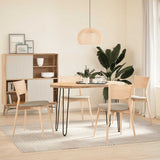 hairpin legs for console tables for Console Table 4 pcs Black 72 cm Solid Steel - Side View