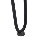 hairpin legs for console tables for Console Table 4 pcs Black 72 cm Solid Steel - Extra Image