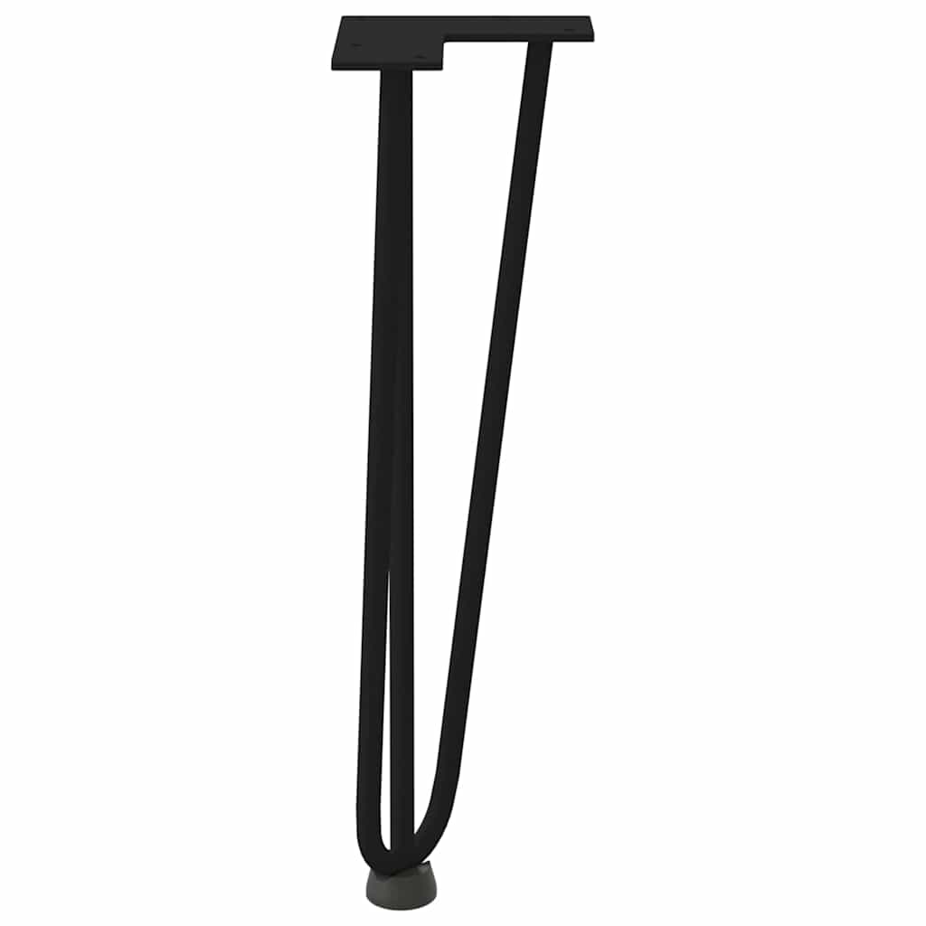 Hairpin Legs for Coffee Table 4 pcs Black 42 cm Solid Steel