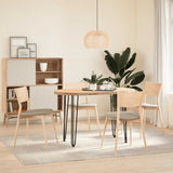 hairpin legs for console tables for Console Table 4 pcs Black 72 cm Solid Steel - Side View