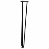hairpin legs for console tables for Console Table 4 pcs Black 72 cm Solid Steel - 45-Degree Angle