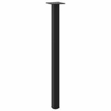 Console Table Legs 4 pcs Black 72-74 cm Steel
