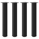 Console Table Legs 4 pcs Black 72-74 cm Steel