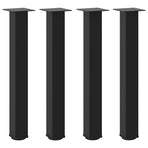 Console Table Legs 4 pcs Black 72-74 cm Steel
