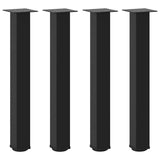 Console Table Legs 4 pcs Black 72-74 cm Steel - Front View