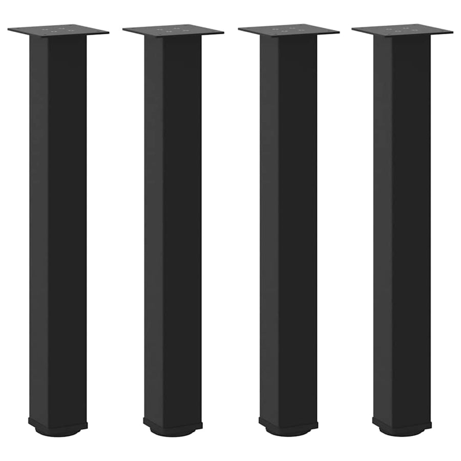 Console Table Legs 4 pcs Black 72-74 cm Steel