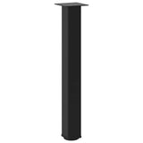 Console Table Legs 4 pcs Black 72-74 cm Steel