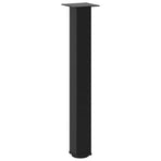 Console Table Legs 4 pcs Black 72-74 cm Steel