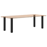 Console Table Legs 4 pcs Black 72-74 cm Steel - Low Angle