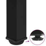 Console Table Legs 4 pcs Black 72-74 cm Steel - Extra Image