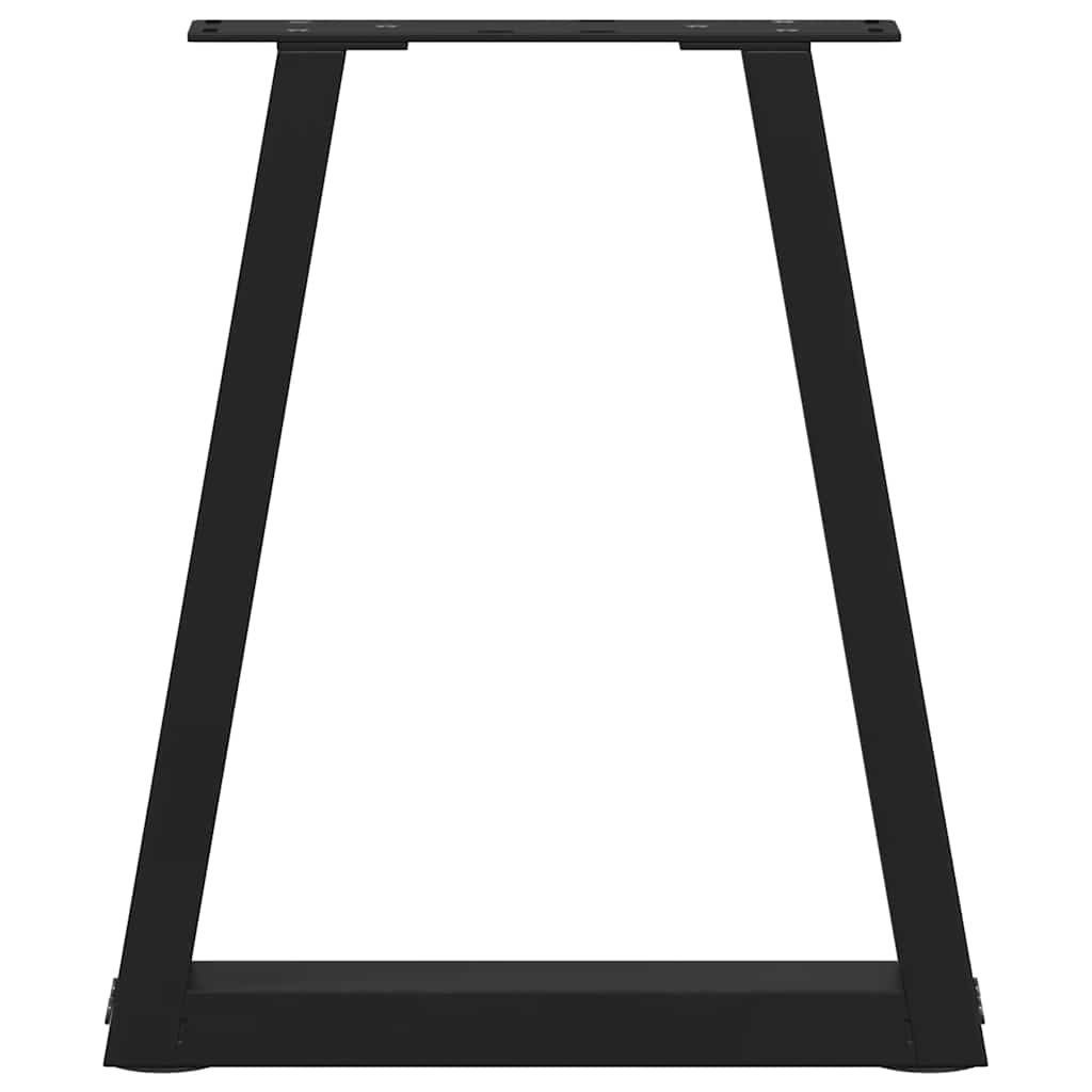 Coffee Table Legs V-Shape 2 pcs Black 28x(42-43.3) cm Steel