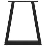 Coffee Table Legs V-Shape 2 pcs Black 28x(42-43.3) cm Steel - 45-Degree Angle
