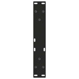 Coffee Table Legs V-Shape 2 pcs Black 28x(42-43.3) cm Steel - Close-Up Angle