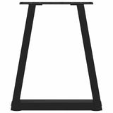 Coffee Table Legs V-Shape 2 pcs Black 38x(42-43.3) cm Steel - 45-Degree Angle