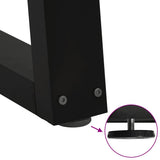 Coffee Table Legs V-Shape 2 pcs Black 38x(42-43.3) cm Steel - Extra Image